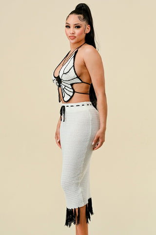 BUTTERFLY HALTER SET
