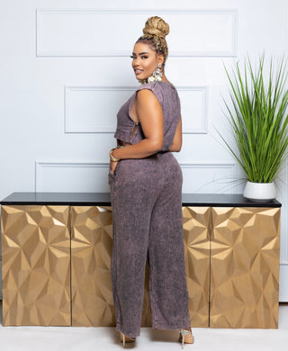 Acid washed two piece set