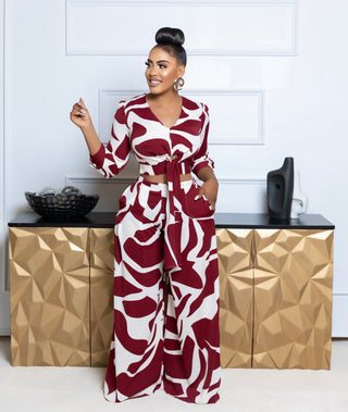 MIA 2PC SET  WINE & WHITE
