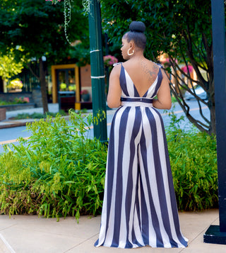 JAZZ BLACK WHITE JUMPSUIT
