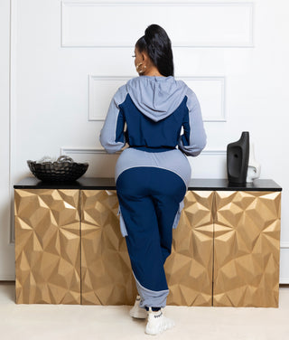 Color block jogger set