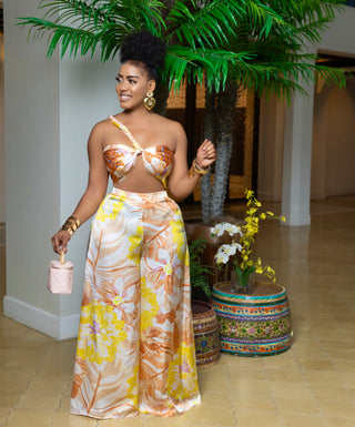Tropical silk set