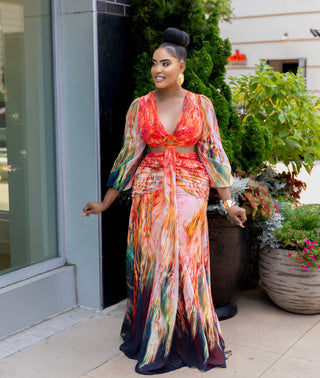 Magic Ruched Maxi Dress
