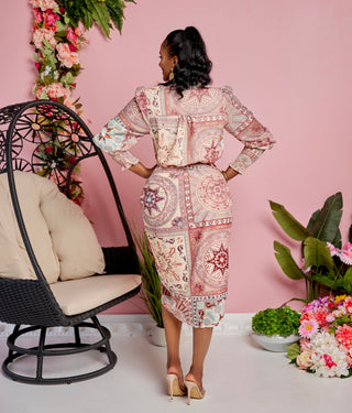 Tash Self Tie Ruched Dress