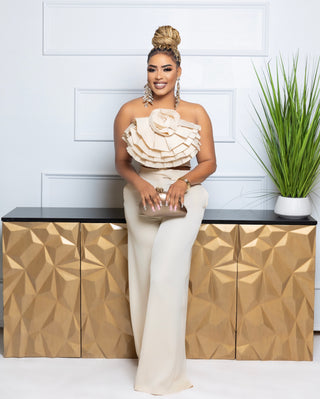 IVORY SHAHIDA TWO PIECE SET