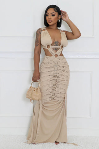 Play the game maxi dress