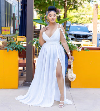 White Goddess maxi dress