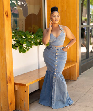 I’m the catch denim set