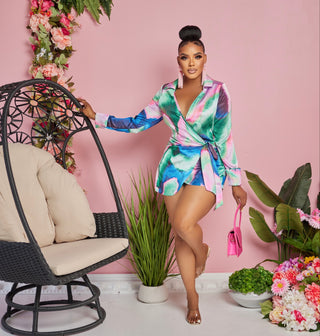 The Lia skort wrap romper