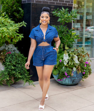 Miss diva doll demon shorts set
