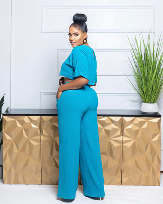 Teal Rich and Relax two piece set
