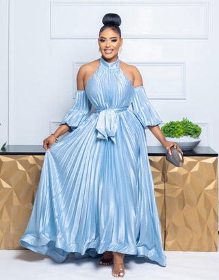 LONDYN PLEATED MAXI DRESS