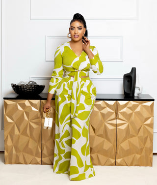 MIA 2PC SET LIME & WHITE