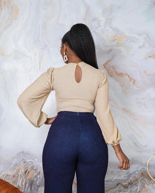 Gytha Bubble sleeves bodysuit