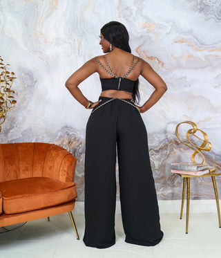 Garan Gold Link Accent jumpsuit