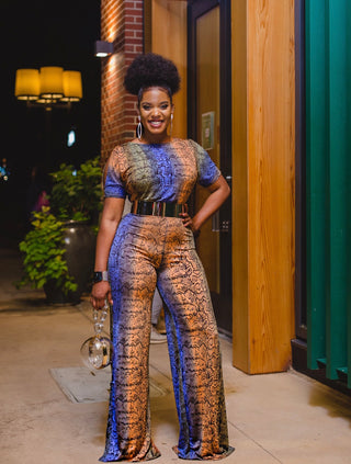Meyoka jumpsuit with matching mask