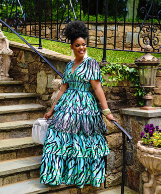 Tropical escape maxi dress