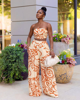 Azul Wide Leg Pants Set