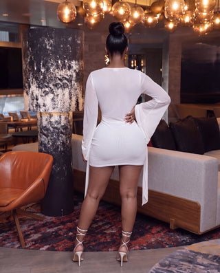 Raven draped Mini dress