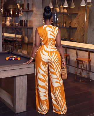 Temi V Neck jumpsuit