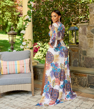 MIREYA HIGH SLIT MAXI DRESS