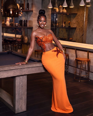 Aruba beaded two piece set