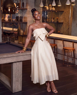 Petal Sculpted A Line Dress