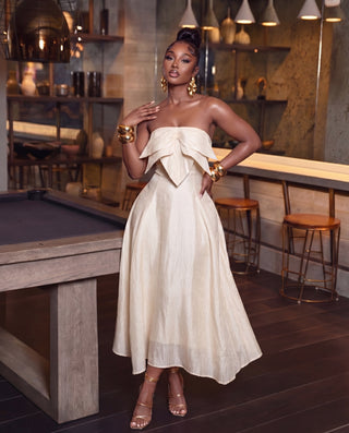 Petal Sculpted A Line Dress