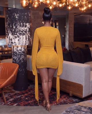 Raven draped Mini dress