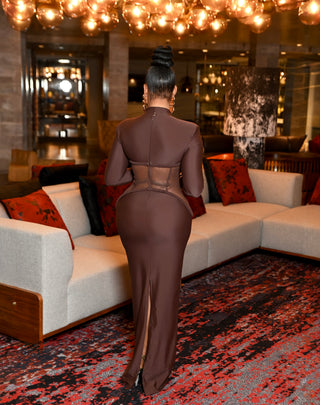 Oratta mesh corset bandage dress