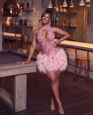 Iconic Feather crystal dress