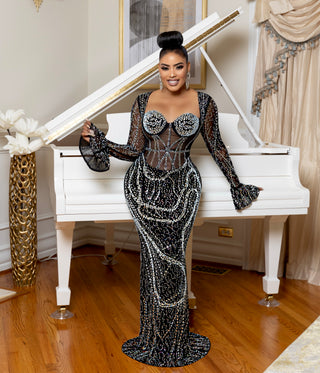 Luminous Rhinestone gown