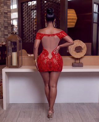 Tyra Mini crystal Mini dress