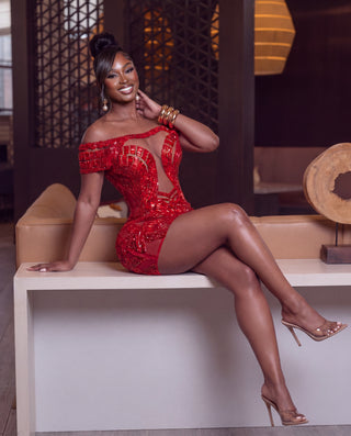 Tyra Mini crystal Mini dress