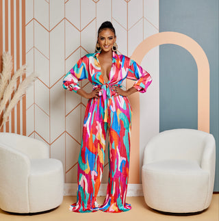 Rozalia pleated two piece set