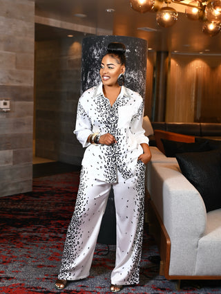 Black & White Fierce Set with Rhinestone details