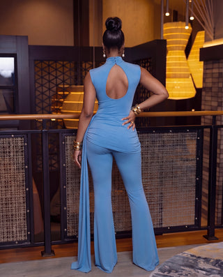 Sculpted Keyhole Cutout Jumpsuit