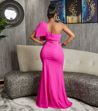 PINK MARSALA MERMAID DRESS