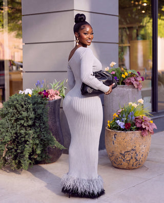 Taliah fury sweater dress