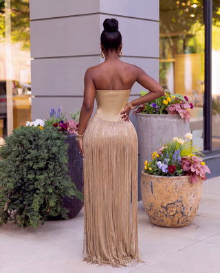 Desire fringe sequin dress