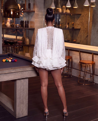 5th Avenue  semi-sheer lace set