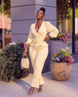 VOGUE BUTTER TWO-PIECE SET