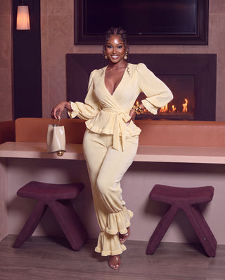 VOGUE BUTTER TWO-PIECE SET