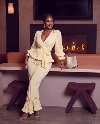VOGUE BUTTER TWO-PIECE SET