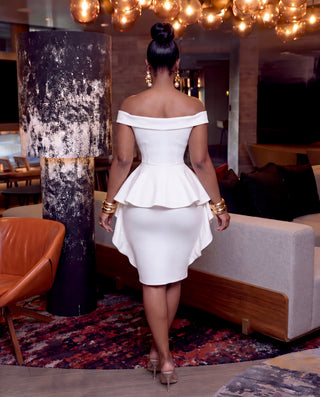 Body Sculpting Midi Dress - Ivory