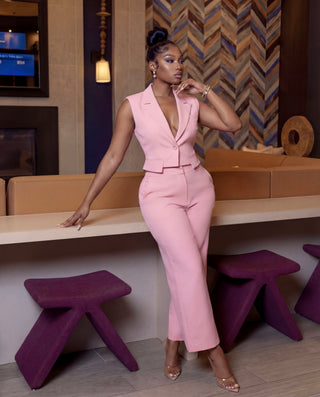 Power Shoulder Blazer and Colette Set