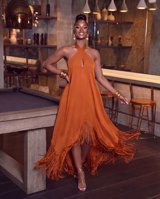Danita fringe maxi