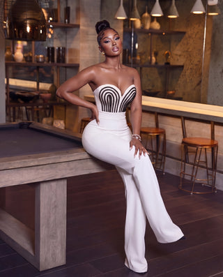 Threaded Twisted Rope Knot Tie Jumpsuit
