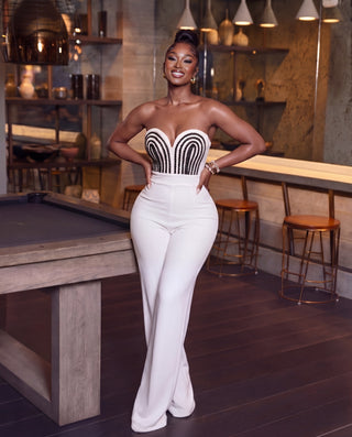Threaded Twisted Rope Knot Tie Jumpsuit