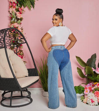 TWISTED DENIM JEANS